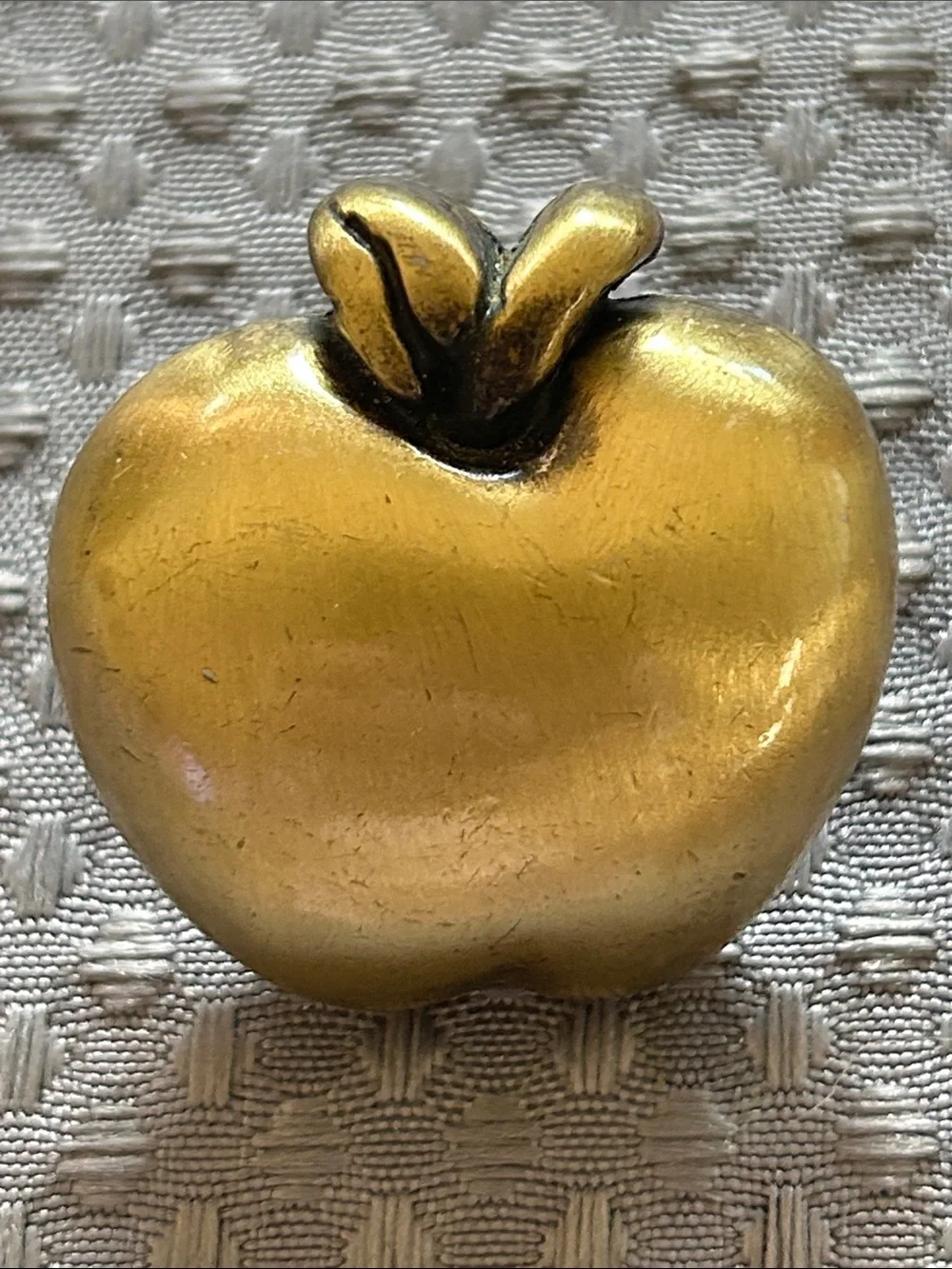 Brass Apple Decorative Accent Pieces - Set of 8